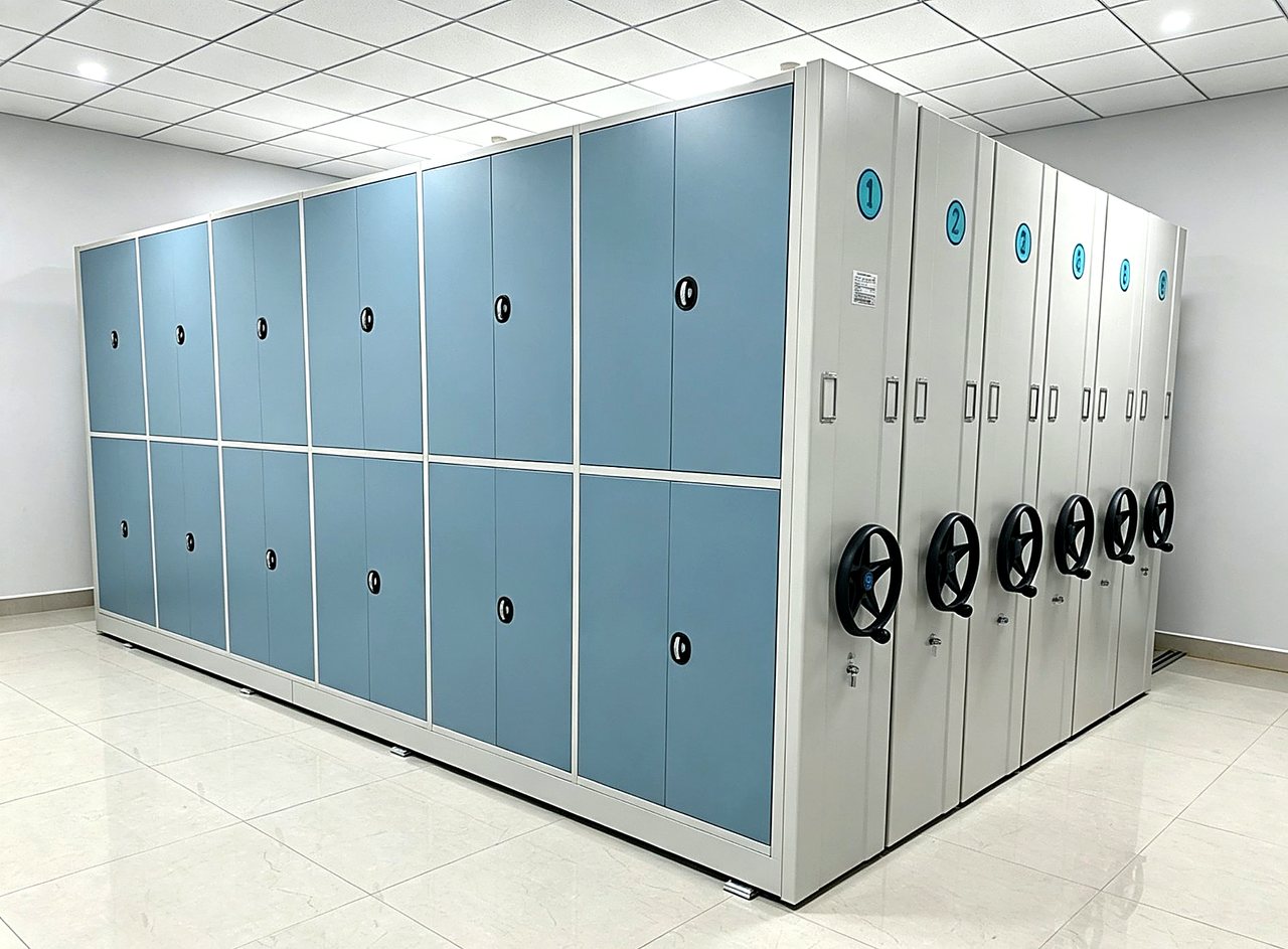 Light blue two-tone custom compactor program