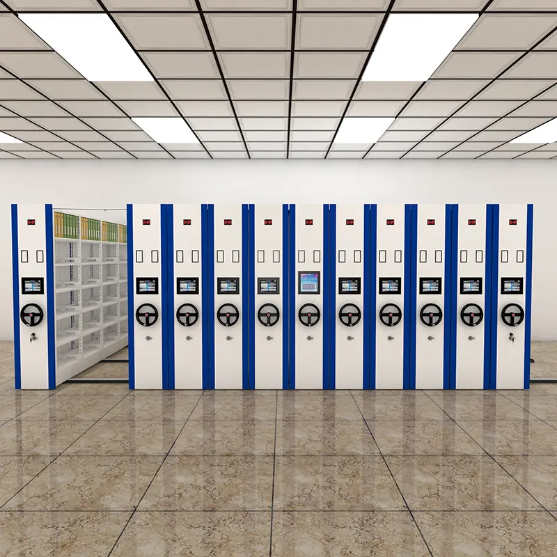 Two-tone smart compactor shelving