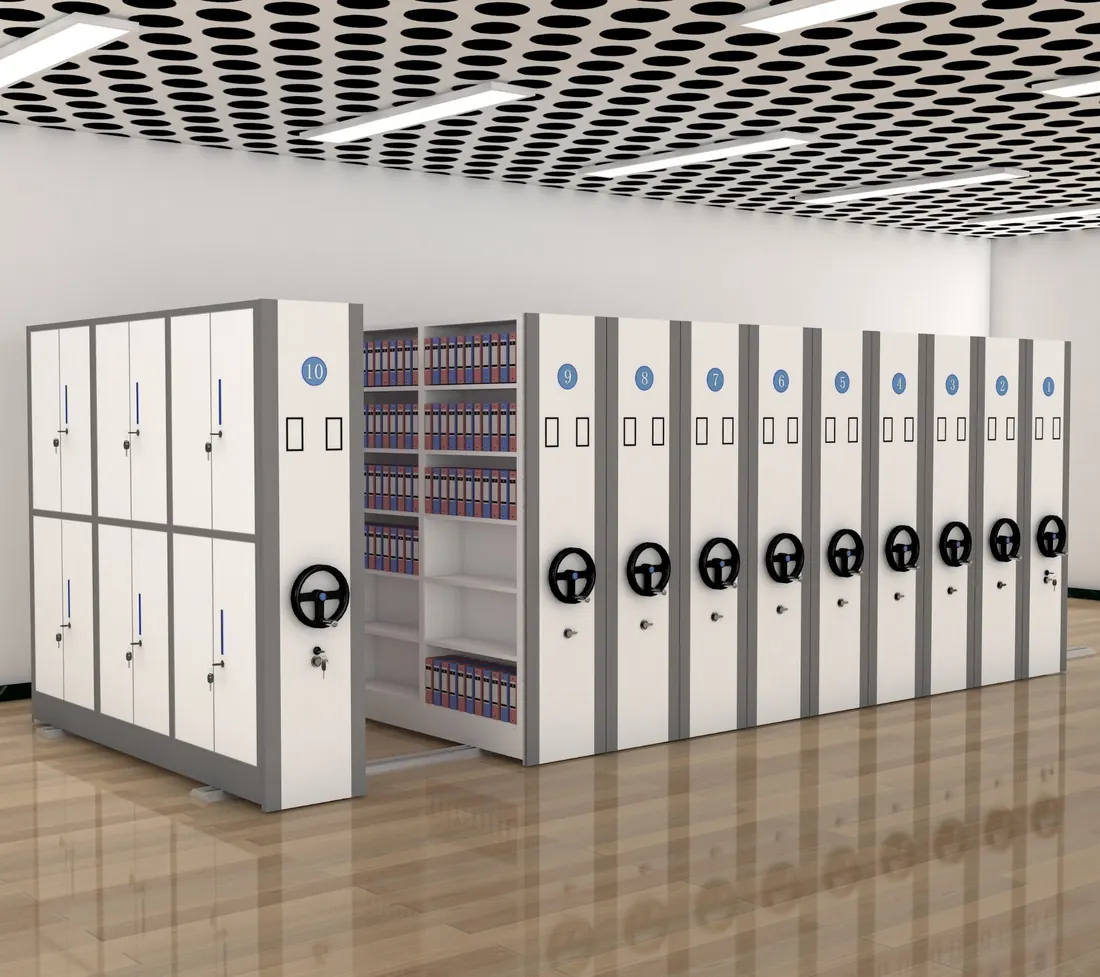 Classic manual compactor shelving