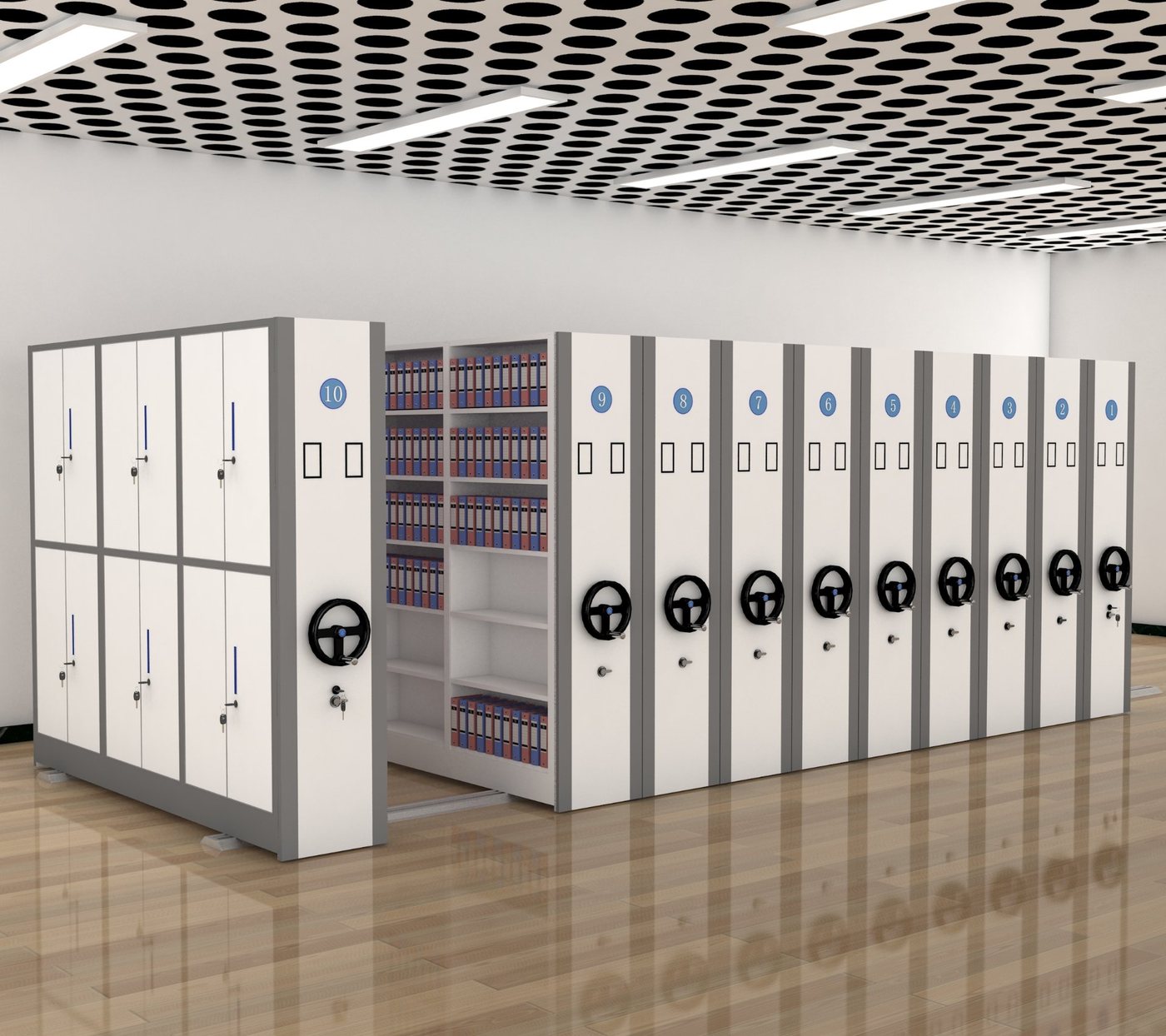 MJ-01 manual compactor shelving